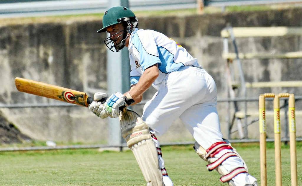 Gympie Gold batsman Danny Shepperson. Gympie Gold batsman Danny Shepperson.